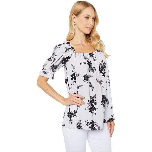 Michael Kors Lavendermist off shoulder top XS - Picture 3 of 4